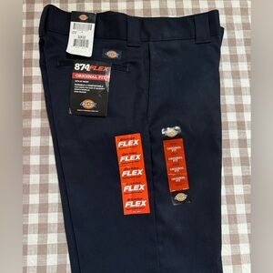 Dickies 874F Flex Pants Mens Original Fit Classic Work Uniform Bottoms 32x32 NWT